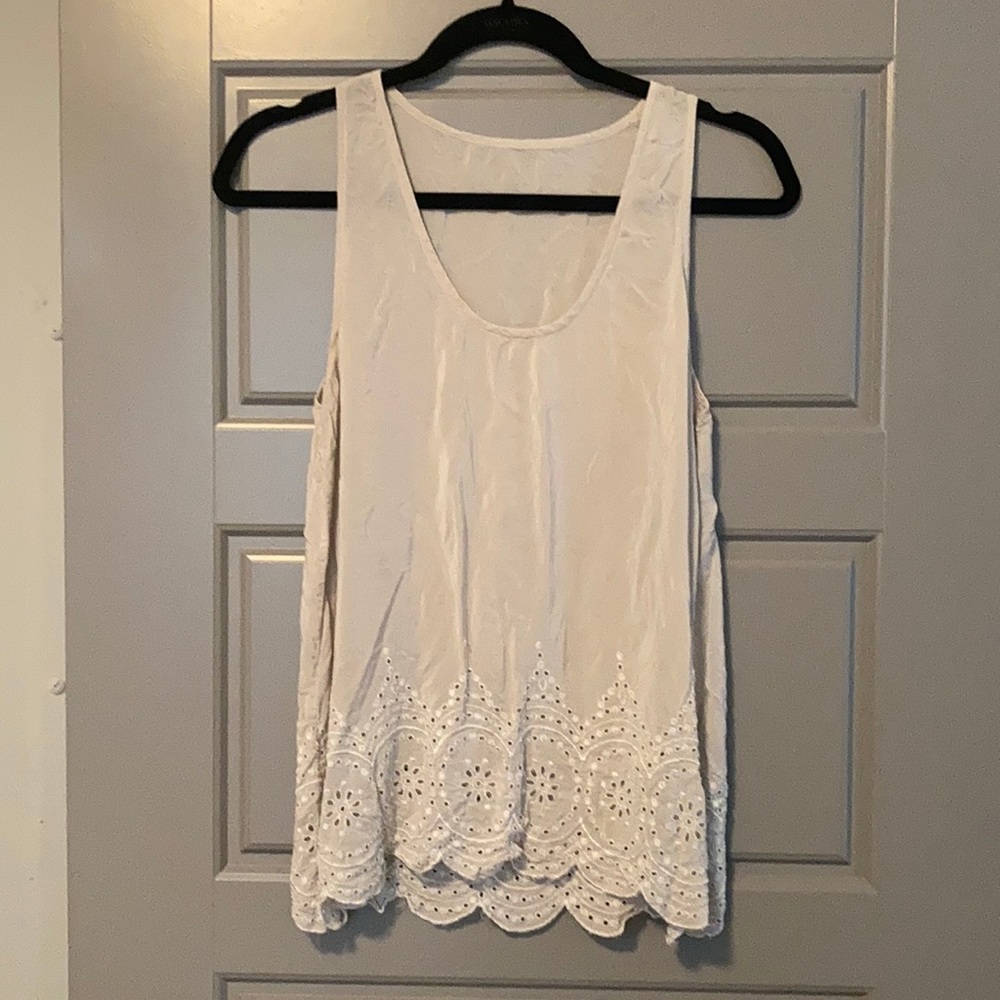 Joie Cutout Hem Tank